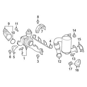 Volkswagen OE - Exhaust System - Manifold (Sedan 2.0L Diesel)