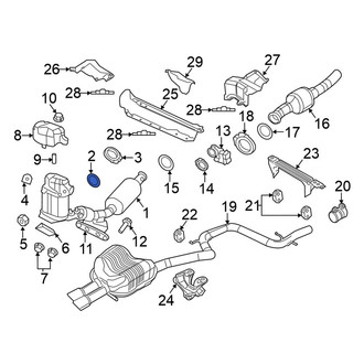 Volkswagen OE - Center Rear Catalytic Converter Gasket