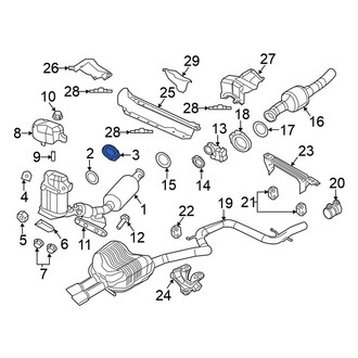 Volkswagen OE - Exhaust Muffler Clamp