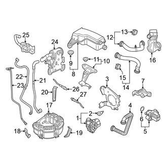 Volkswagen OE - Emission System - Emission Components (Hybrid SEL Premium)