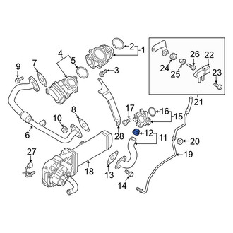 Volkswagen OE - Exhaust Gas Recirculation (EGR) Tube Gasket