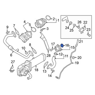 Volkswagen OE - Exhaust Gas Recirculation (EGR) Cooler Gasket