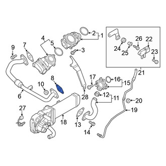 Volkswagen OE - Exhaust Gas Recirculation (EGR) Tube Gasket