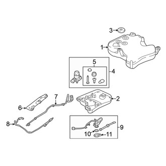Volkswagen OE - Emission System - Emission Components (Emission Reduction Tank), (Sedan)