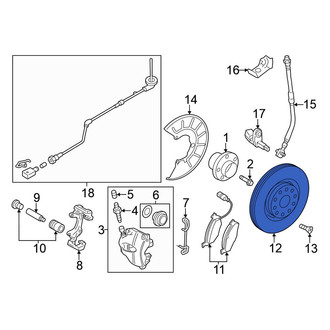 Volkswagen OE - Front Disc Brake Rotor