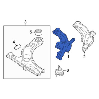 Volkswagen OE - Front Right Steering Knuckle