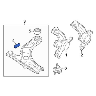 Volkswagen OE - Front Rearward Suspension Control Arm Bushing