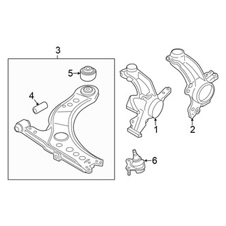 Volkswagen OE - Front Suspension - Suspension Components (Sedan)