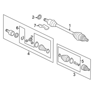 Volkswagen OE - Front Suspension - Drive Axles (SE / SEL Sedan 1.8L Automatic Tr)