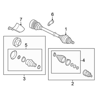 Volkswagen OE - Front Suspension - Drive Axles (Sedan Standard Tr)
