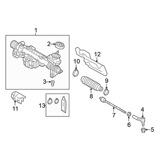 Volkswagen OE - Steering Gear & Linkage - Steering Gear (With Variable Assist), (Sedan)