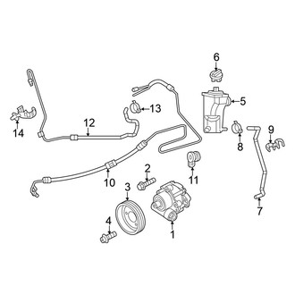 Volkswagen OE - Steering Gear & Linkage - Pump & Hoses (Sedan Naturally Aspirated 2.0L)