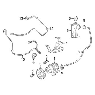 Volkswagen OE - Steering Gear & Linkage - Pump & Hoses (SE / SEL Sedan)