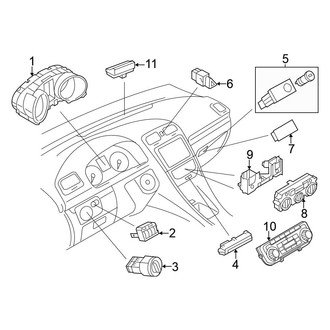 Volkswagen OE - Instrument Panel - Cluster & Switches