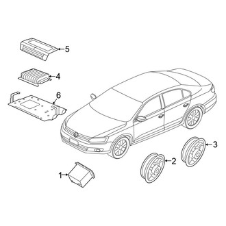Volkswagen OE - Instrument Panel - Sound System (Sedan)