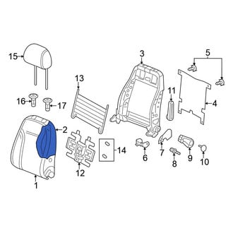 Volkswagen OE - Front Left Seat Back Cushion