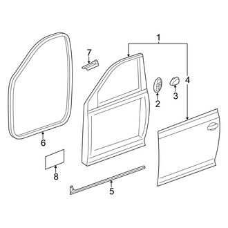 Volkswagen OE - Front Door - Door & Components (Sedan)