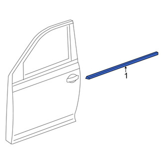 Volkswagen OE - Front Left Door Belt Molding