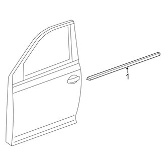 Volkswagen OE - Front Door - Exterior Trim (Sedan)