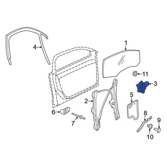 Volkswagen OE - Front Left Window Motor