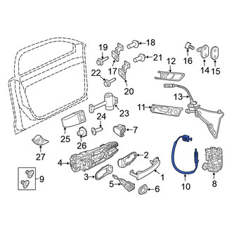 Volkswagen OE - Rear Outer Door Latch Cable