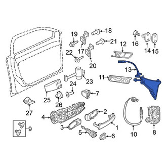 Volkswagen OE - Front Door Latch Cable