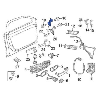 Volkswagen OE - Front Left Lower Door Hinge