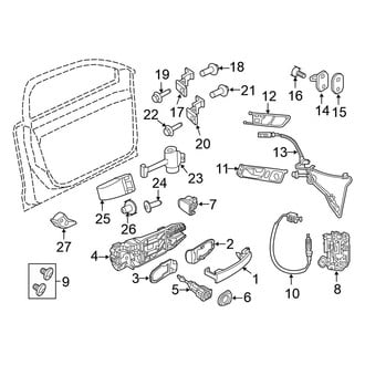 Volkswagen OE - Front Door - Lock & Hardware (Sedan)