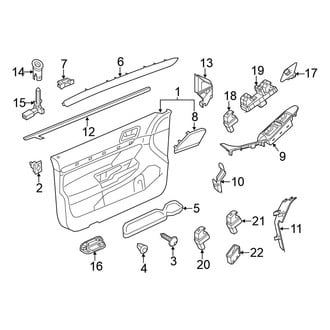 Volkswagen OE - Front Door - Interior Trim (Sedan)