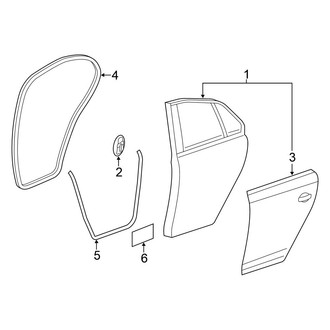 Volkswagen OE - Rear Door - Door & Components (Sedan)