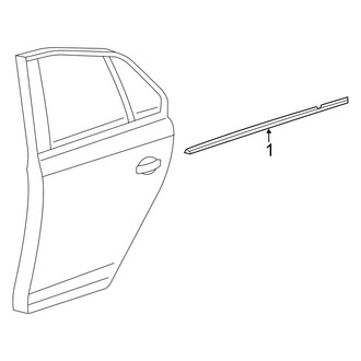 Volkswagen OE - Rear Door - Exterior Trim (Sedan)
