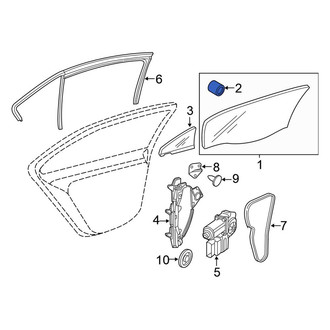 Volkswagen OE - Door Glass Guide Pin