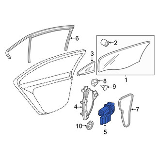 Volkswagen OE - Front Left Window Motor