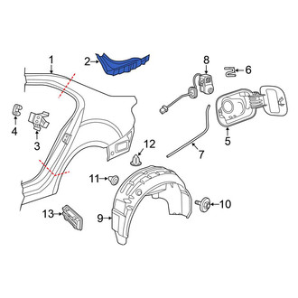 Volkswagen OE - Rear Left Quarter Panel Gutter