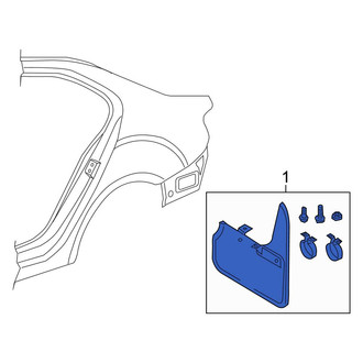 Volkswagen OE - Rear Mud Flap Kit