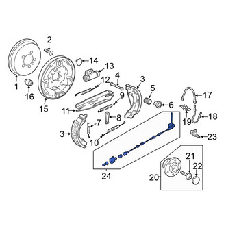 Volkswagen OE - Rear Right ABS Wheel Speed Sensor Wiring Harness