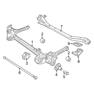 Volkswagen OE - Rear Suspension - Suspension Components (W/O Mutilink Suspension), (Sedan)