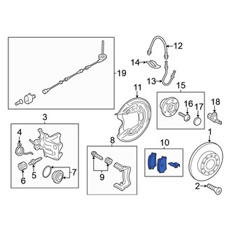 Volkswagen OE - Rear Disc Brake Pad Set