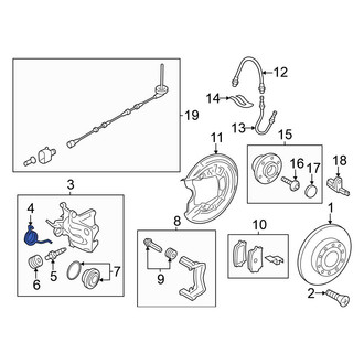 Volkswagen OE - Rear Right Parking Brake Lever Return Spring