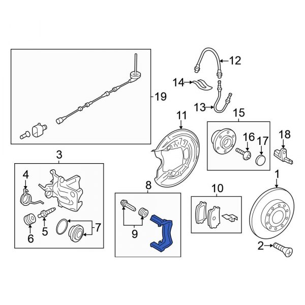 Disc Brake Caliper Bracket