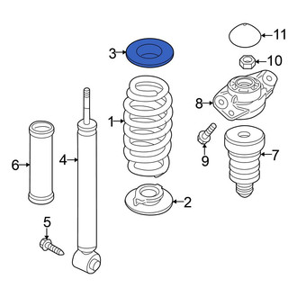 Volkswagen OE - Rear Upper Coil Spring Insulator