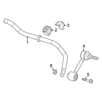 Volkswagen OE - Rear Suspension - Stabilizer Bar & Components (With Multilink Suspension), (Sedan)