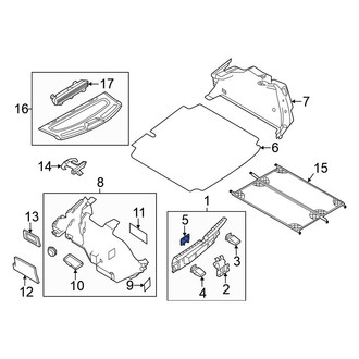 Volkswagen OE - Rear Body Panel Trim Panel Cap