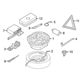 Volkswagen OE - Rear Body & Floor - Jack & Components (Sedan)