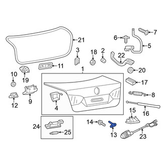 Volkswagen OE - Rear Deck Lid Striker