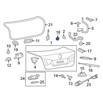 Volkswagen OE - Rear Deck Lid Drain Plug