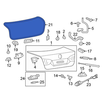 Volkswagen OE - Rear Deck Lid Seal