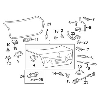 Volkswagen OE - Trunk Lid - Lid & Components (Sedan)