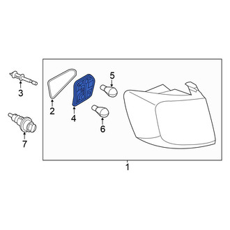 Volkswagen OE - Left Outer Tail Light Socket