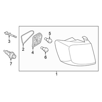 Volkswagen OE - Rear Lamps - Tail Lamps (Outer), (Sedan)